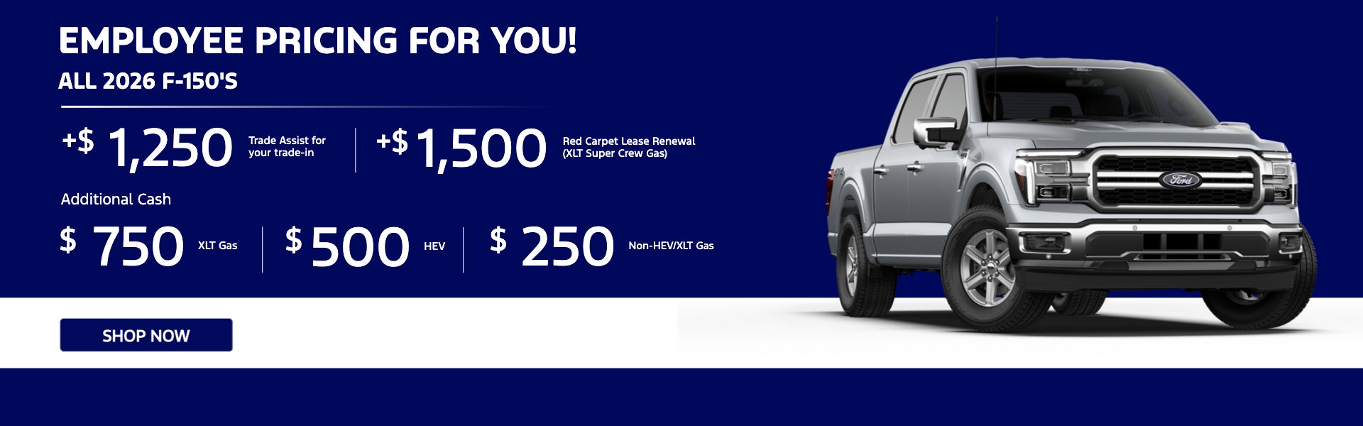 EMPLOYEE PRICING FOR YOU!