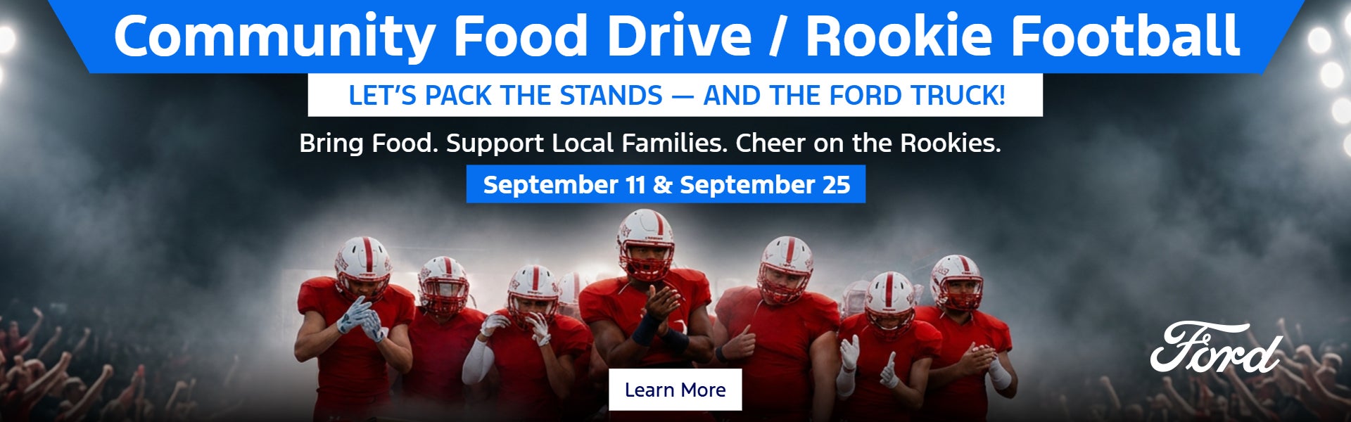  Community Food Drive / Rookie Football