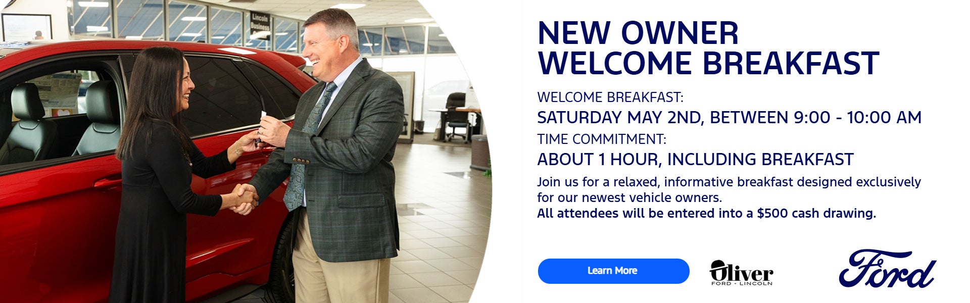 NEW OWNER WELCOME BREAKFAST