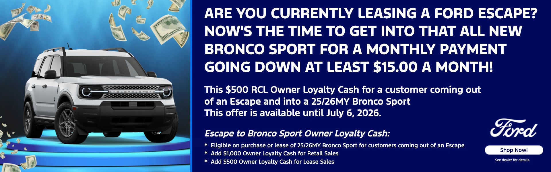 Are you currently leasing a Ford Escape?