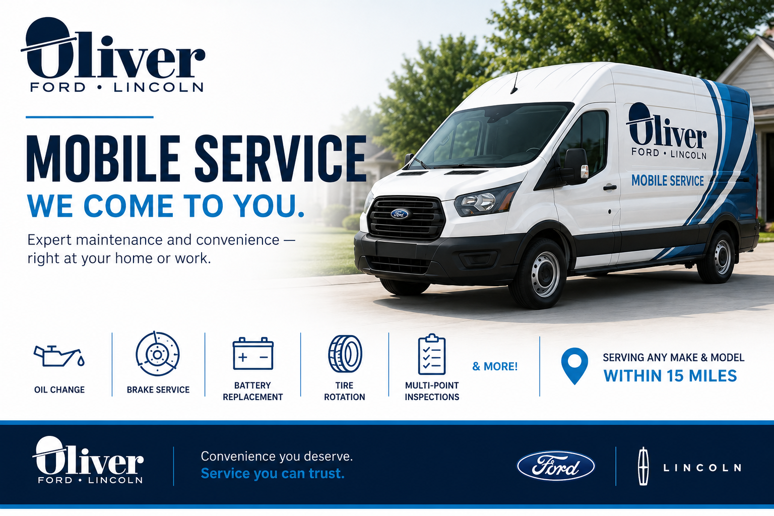Mobile Service We Come to You